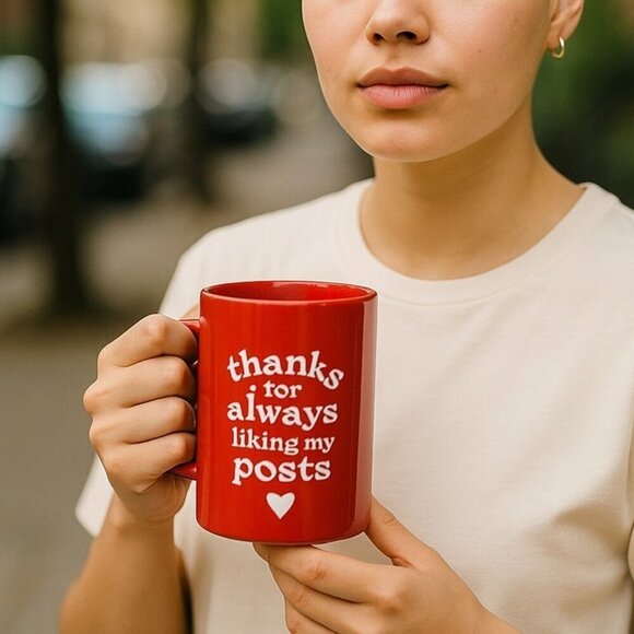 NEW thanks for always liking my posts Coffee Mug - Picture 1 of 1